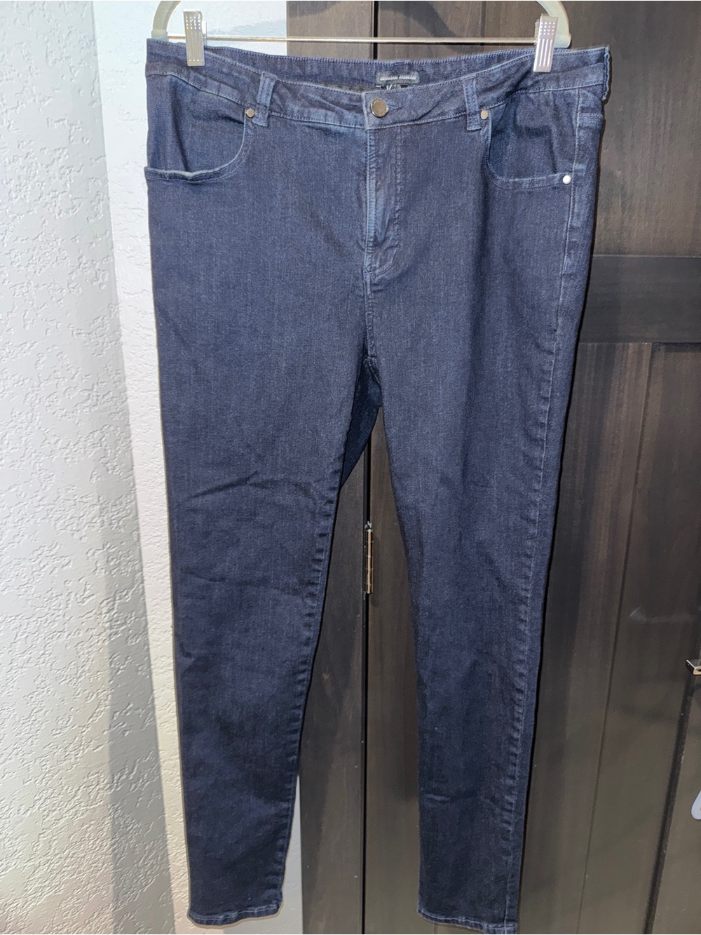 Universal Standard Seine Mid Rise Skinny Jeans Dark Indigo - Size 16 (L)